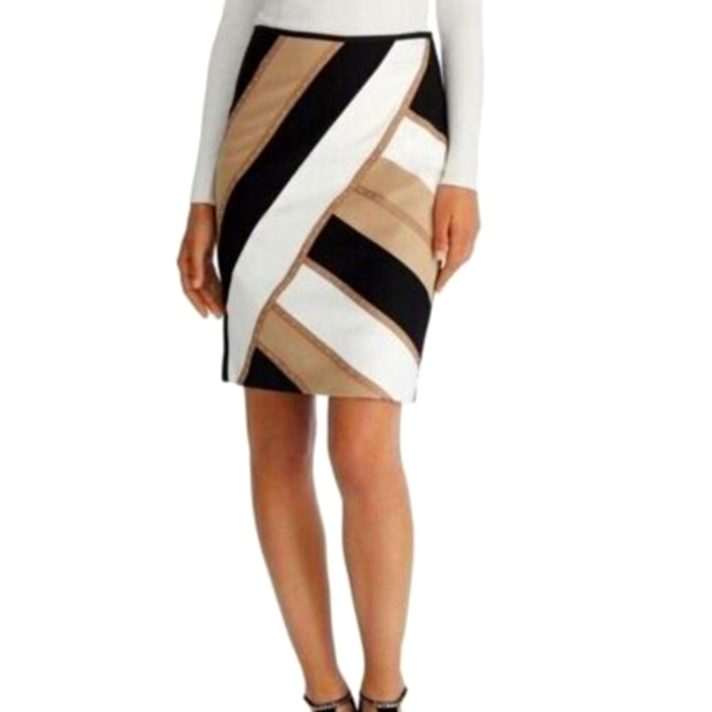 White House Black Market Colour Block Pencil Skirt [10]
